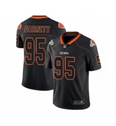 Men's Cleveland Browns #95 Myles Garrett Limited Lights Out Black Rush Football Jersey Men's Cleveland Browns #95 Myles Garrett Limited Lights Out Black Rush Football Jersey