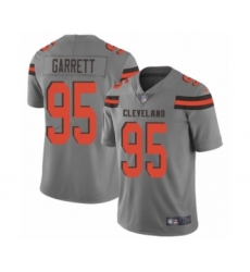 Youth Cleveland Browns #95 Myles Garrett Limited Gray Inverted Legend Football Jersey Youth Cleveland Browns #95 Myles Garrett Limited Gray Inverted Legend Football Jersey