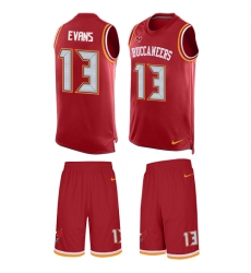 Men's Nike Tampa Bay Buccaneers #13 Mike Evans Limited Red Tank Top Suit NFL Jersey Men's Nike Tampa Bay Buccaneers #13 Mike Evans Limited Red Tank Top Suit NFL Jersey