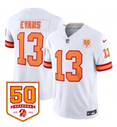 Men's Tampa Bay Buccaneers #13 Mike Evans White 2025 F.U.S.E. 50th Anniversary Vapor Untouchable Limited Football Stitched Jersey