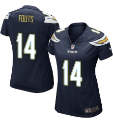 Women's Nike Los Angeles Chargers #14 Dan Fouts Game Navy Blue Team Color NFL Jersey