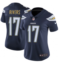 Women's Nike Los Angeles Chargers #17 Philip Rivers Elite Navy Blue Team Color NFL Jersey