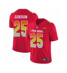 Youth Los Angeles Chargers #25 Melvin Gordon Limited Red AFC 2019 Pro Bowl Football Jersey