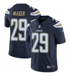 Men's Nike Los Angeles Chargers #29 Craig Mager Navy Blue Team Color Vapor Untouchable Limited Player NFL Jersey