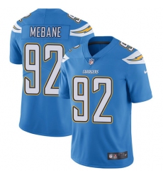 Youth Nike Los Angeles Chargers #92 Brandon Mebane Elite Electric Blue Alternate NFL Jersey