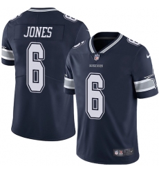 Men's Nike Dallas Cowboys #6 Chris Jones Navy Blue Team Color Vapor Untouchable Limited Player NFL Jersey
