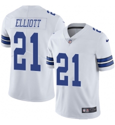 Youth Nike Dallas Cowboys #21 Ezekiel Elliott White Vapor Untouchable Limited Player NFL Jersey