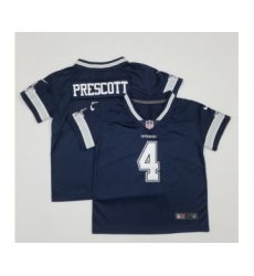 Toddlers Dallas Cowboys #4 Dak Prescott Navy Blue 2021 Vapor Untouchable Stitched Nike Limited Jersey
