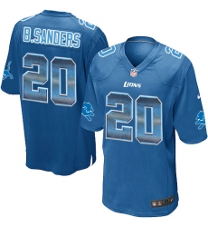 Youth Nike Detroit Lions #20 Barry Sanders Limited Blue Strobe NFL Jersey