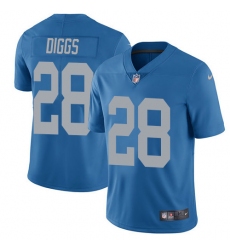 Men's Nike Detroit Lions #28 Quandre Diggs Limited Blue Alternate Vapor Untouchable NFL Jersey