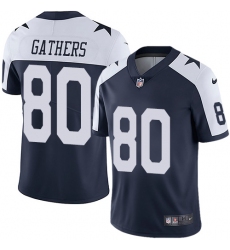 Youth Nike Dallas Cowboys #80 Rico Gathers Navy Blue Throwback Alternate Vapor Untouchable Limited Player NFL Jersey