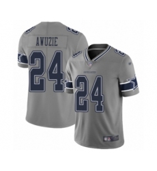 Women's Dallas Cowboys #24 Chidobe Awuzie Limited Gray Inverted Legend Football Jersey