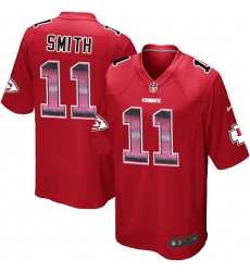 Youth Nike Kansas City Chiefs #11 Alex Smith Limited Red Strobe NFL Jersey