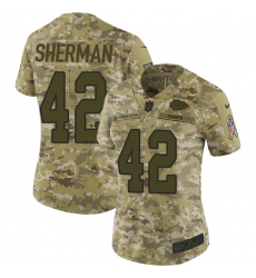 Women's Nike Kansas City Chiefs #42 Anthony Sherman Limited Camo 2018 Salute to Service NFL Jerseyy
