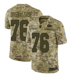 Men's Nike Kansas City Chiefs #76 Laurent Duvernay-Tardif Limited Camo 2018 Salute to Service NFL Jers