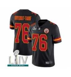 Youth Kansas City Chiefs #76 Laurent Duvernay-Tardif Limited Black Rush Vapor Untouchable Super Bowl LIV Bound Football Jersey