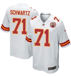 Men's Nike Kansas City Chiefs #71 Mitchell Schwartz Game White NFL Jersey