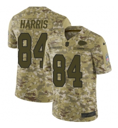 Youth Nike Kansas City Chiefs #84 Demetrius Harris Limited Camo 2018 Salute to Service NFL Jersey